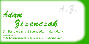 adam zisencsak business card